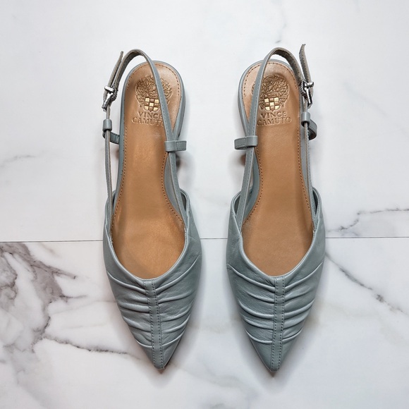 Vince Camuto Agnes Pointed Toe Slingback Flats - Picture 3 of 5